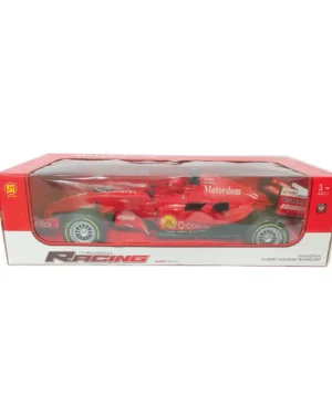 Червена състезателна Формула със звук в кутия