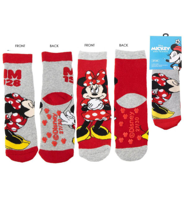 2 бр. детски чорапи антислип Mickey 23-34