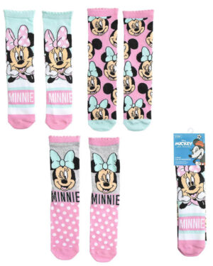 3 бр. детски чорапи minnie 23-34 за деца