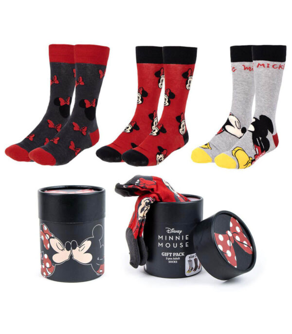 3 бр. юношески чорапи Minnie Premium кутия 36/43