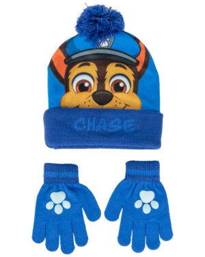 зимна шапка с ръкавици paw patrol за деца