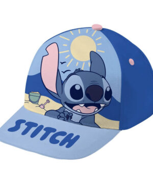 бебешка шапка с козирка stitch син/розов 44/46 за деца