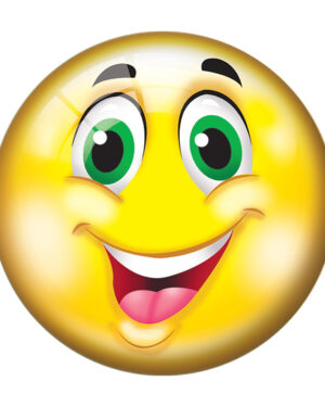 Голяма pvc топка emoji 23 см