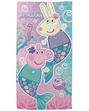 плажна кърпа peppa pig mermazing 70*140 за деца