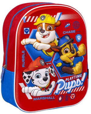 раница 3d paw patrol червен 31 за деца