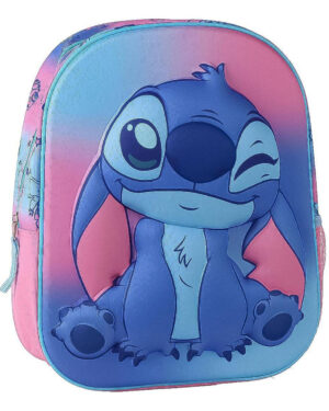 раница 3d stitch розов за деца