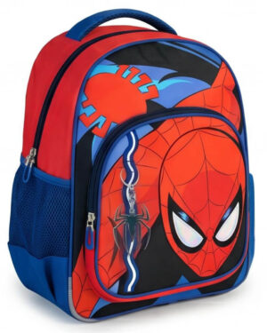 раница за училище spiderman със значка за деца