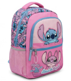 раница за училище stitch розов за деца