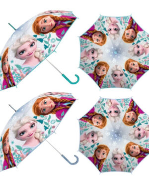 чадър механичен eva прозрачен frozen за деца