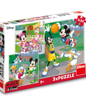 пъзел mickey & minnie 3х55 части за деца