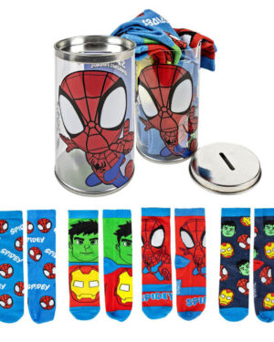 чорапи 4 чифта spidey в буркан за деца