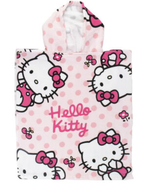 хавлиено пончо hello kitty 50х111 за деца