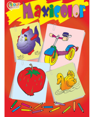 книжка за оцветяване maxicolor 80 стр. 2 за деца