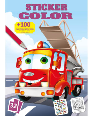 книжка за оцветяване sticker color 32 стр. за деца