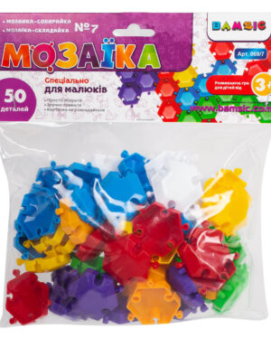 мозайка 50 елемента в плик за деца