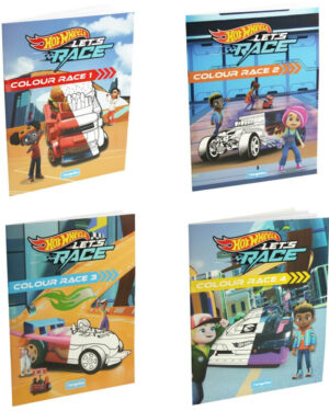 книжка за оцветяване 24 стр. hot wheels за деца