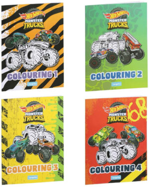 книжка за оцветяване 32 стр. monster truck за деца