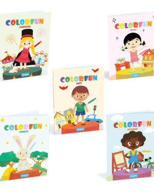 книжка за оцветяване 16 стр. colorfun 5 за деца