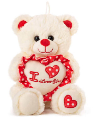 плюшено мече със сърце love 20 см за деца