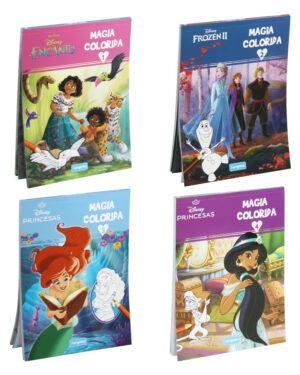 тефтер книжка за оцветяване disney magia colorida за деца