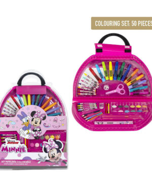 ученически комплект за рисуване 50 бр minnie за деца