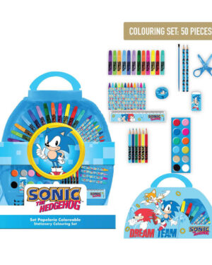 ученически комплект за рисуване 50 бр sonic за деца