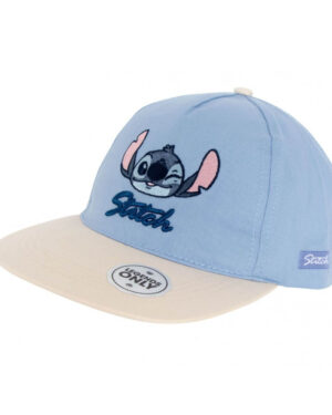 юношеска шапка с козирка и бродерия stitch за деца