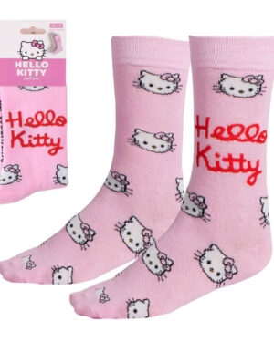 юношески чорапи hello kitty с надпис 36/43 за деца